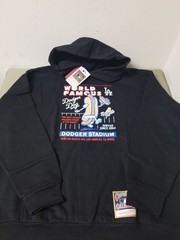 New Mitchell & Ness Mens MLB Los Angeles Dodgers Dodger Dog Hoodie.