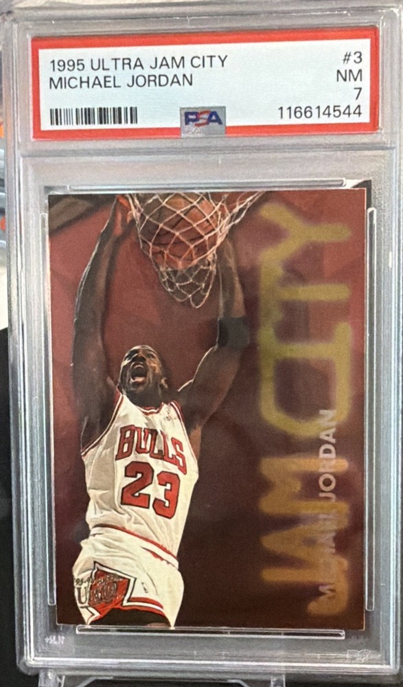 Michael Jordan 1995 Ultra Jam City #3 PSA 7