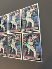 6x Travis Bazzana 2024 Bowman Draft 1st Bowman Chrome Refractor BDC-1 Lot