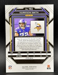 2022 Panini Prizm #192 Harrison Smith Red White & Blue Prizm Minnesota Vikings