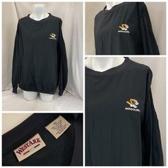 Missouri Tigers Pullover Jacket XXL Black 100% Nylon Westark YGI W1-198