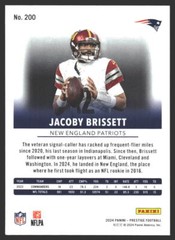 Jacoby Brissett #200 2024 Panini Prestige New England Patriots