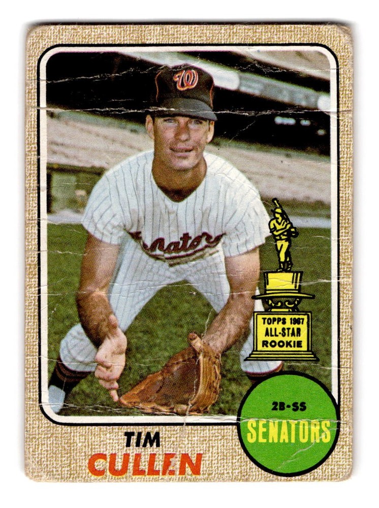 1968 Topps #209 Tim Cullen Washington Senators
