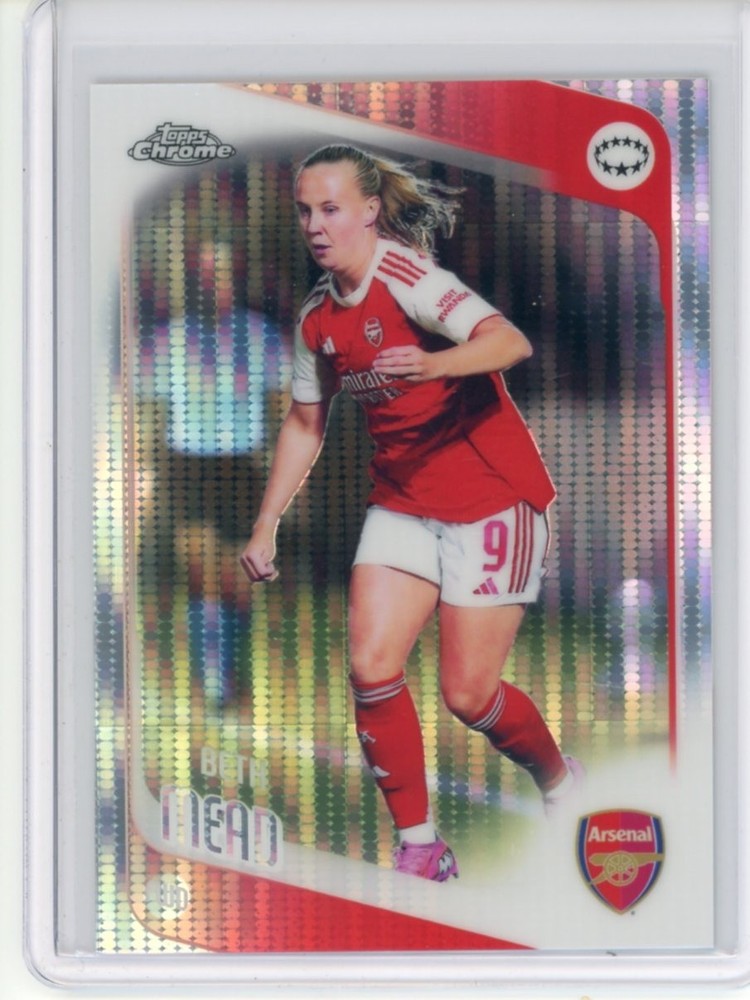 2025-26 TOPPS CHROME UEFA WOMEN&rsquo;S UWCL PULSAR PRISM BETH MEAD #100