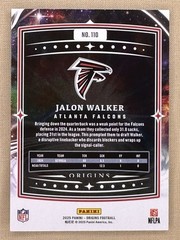 2025 Panini Origins Jalon Walker RC Atlanta Falcons rookie LB #110