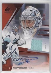 2023 Upper Deck SP Game Used Edition Jersey 9/65 Philipp Grubauer #63 Auto db5
