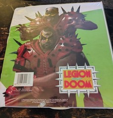 VNTG 1990 WWF Legion Of Doom 3 RING BINDER & Mini Hulk Hogan Flip Book ✨As Is✨