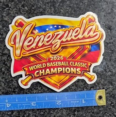 2026 Venezuela Basebal Champions Championes World Baseball Classic Decal Sticker