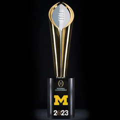 2023 Michigan Wolverines College National Championship Trophy 33cm Resin Trophy