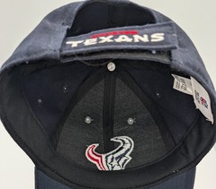 Houston Texans Hat Cap NFL Team Apparel Adjustable Strap Gray Navy Clean!