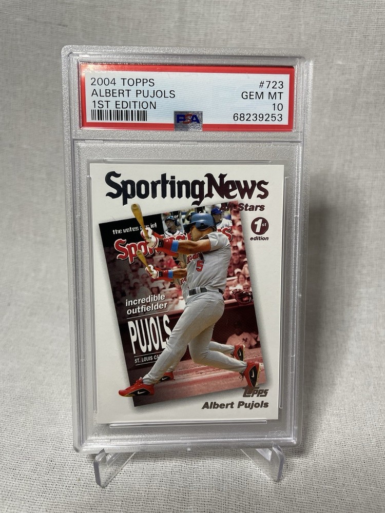 2004 Topps First 1st Edition #723 Albert Pujols PSA 10 Pop 3