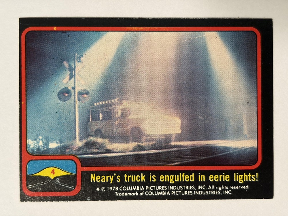 Vintage 1978 Movie Facts Close Encounters #20 Non-Sport Movie Trading Card EX