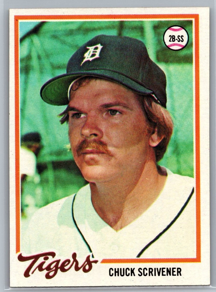 1978 Topps #94 Chuck Scrivener Detroit Tigers Baseball Card