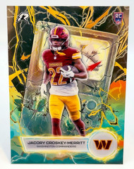2025 Topps Resurgence – Jacory Croskey-Merritt # VT-7 Voltaic Commanders (RC)
