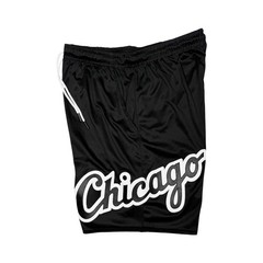 Rare MLB Chicago White Sox Custom Handmade Big Logo Light Shorts Mens Med Large