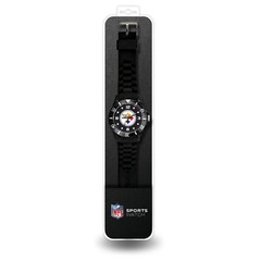 Pittsburgh Steelers Licensed Football Team Men&rsquo;s Black Sparo Spirit Watch