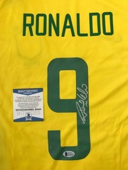 Ronaldo Nazario signed Brazil Nike Jersey Beckett Witness COA