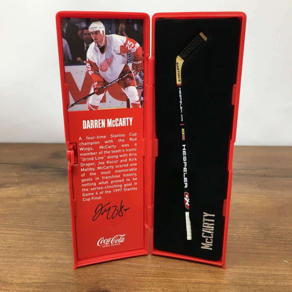 Detroit Red Wings Darren McCarty Mini Hockey Stick Coca-Cola Promo SGA Ltd 7500
