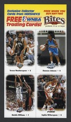 WNBA 2001 Fleer Hershey&rsquo;s Promo Cards, Full Set: 4 Card Sheets, #1-16