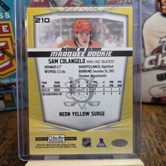 2024-25 O-Pee-Chee Platinum Neon Yellow Surge Sam Colangelo Rookie Card