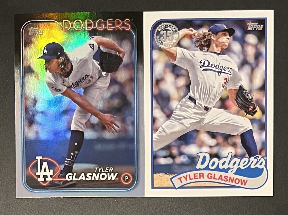 2024 Topps Update #US300 Tyler Glasnow Rainbow Foil w/ Bonus #89US-1 (k1)