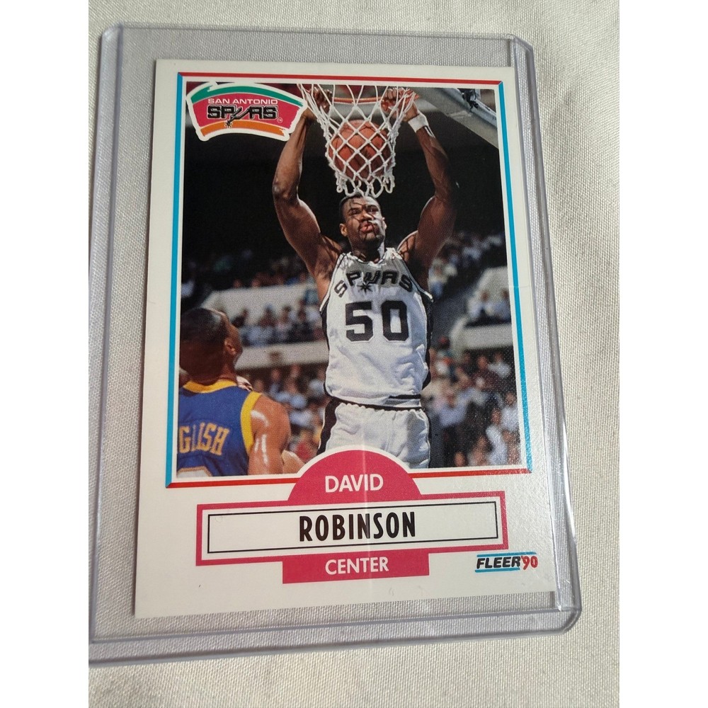 1990 Fleer David Robinson 172 San Antonio Spurs Basketball Card NBA Center