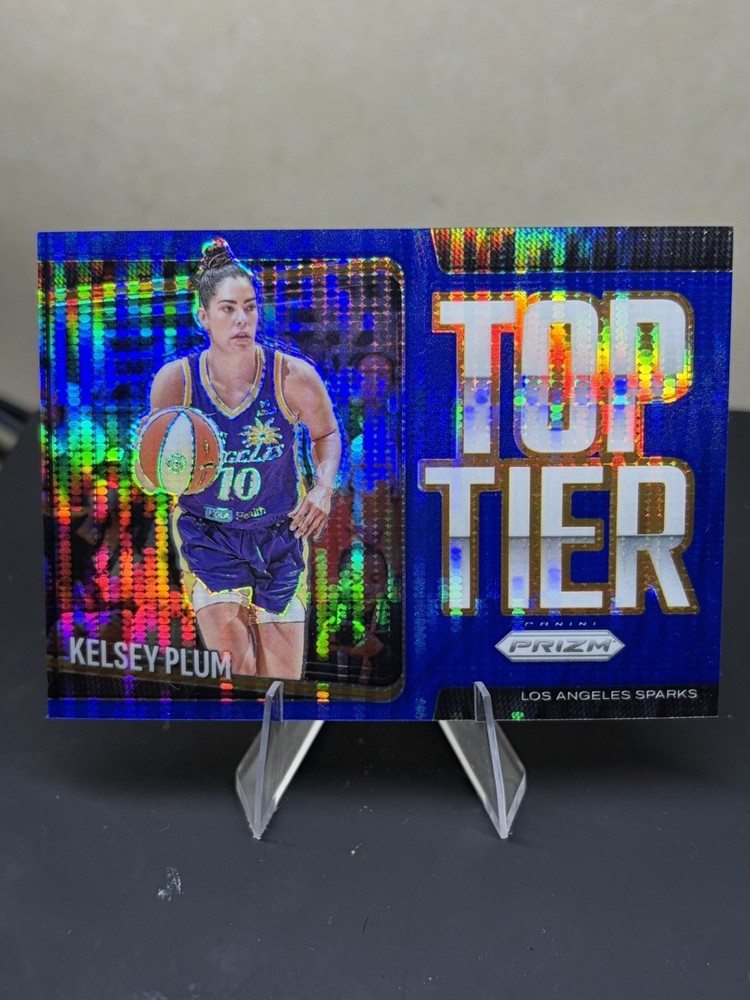2025 Panini Prizm WNBA – Top Tier Kelsey Plum #15 Blue Pulsar Prizm /199