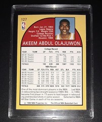 1990-91 AKEEM OLAJUWON Houston Rockets NBA Hoops Basketball Card #127