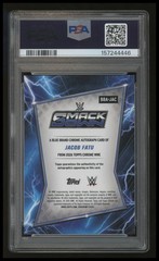 2026 Topps Chrome WWE Jacob Fatu Blue Brand Autographs – PSA 10