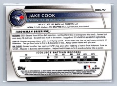 2025 Bowman Chrome Sapphire Jake Cook #BDC-97