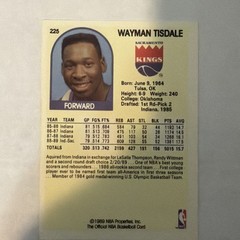 1989-90 Hoops Wayman Tisdale Sacramento Kings #225