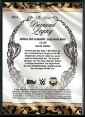 2026 Topps Chrome WWE #RDL-8 The Rock The Rock Diamond Legacy