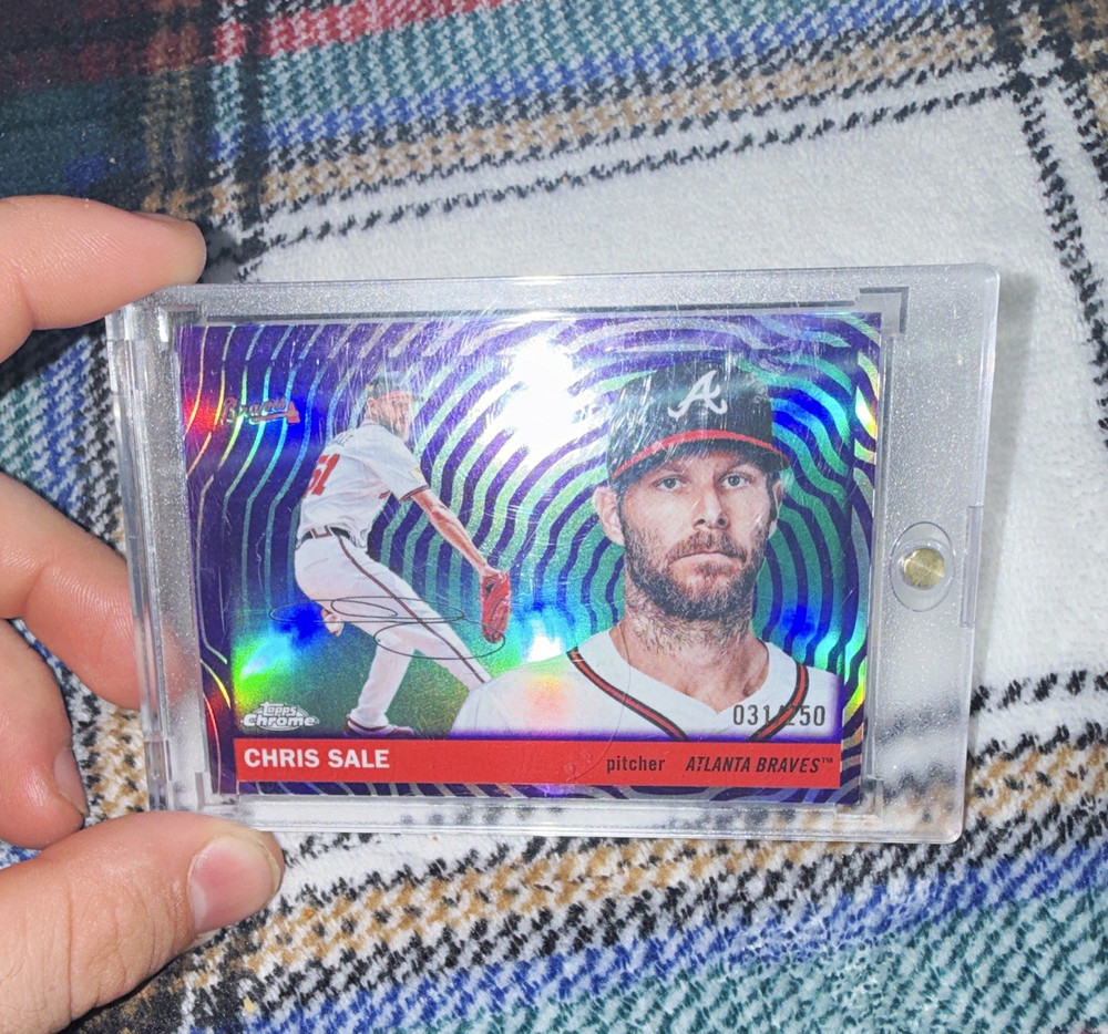 Topps 2025 Chrome Platinum Chris Sale #49 Atlanta Braves /50 Parallel