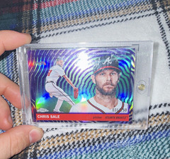 Topps 2025 Chrome Platinum Chris Sale #49 Atlanta Braves /50 Parallel