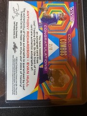 2023 Leaf Vivid Colorful Combos Anthony Richardson Evan Hull #CC-4 Dual Auto /8