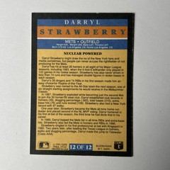 1991 Fleer #12 of 12 Darryl Strawberry PRO-VISIONS New York Mets
