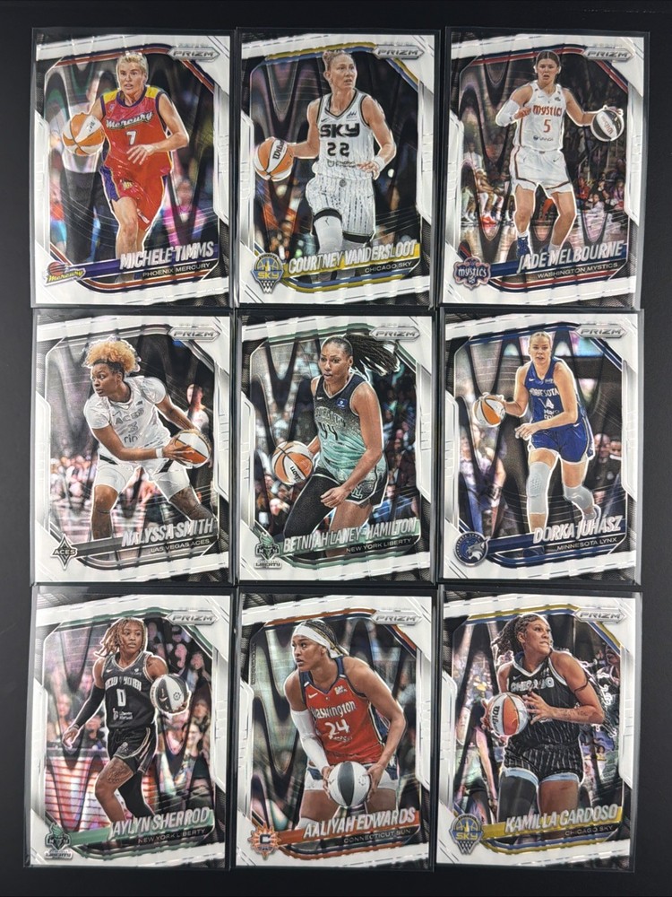 2025 WNBA Prizm White Seismic CARD LOT x27 – No Duplicates -SEE PICTURES