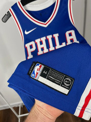 Philadelphia 76ers Lebron James#23 Blue Swingman Limited Stitched Size S-2XL