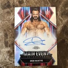 Drew Mcintyre On Card Autograph 2026 Topps Wwe Chrome Main Event Auto RARE 🔥