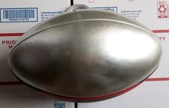 XFL Spalding Football Red and Black and Silver Good Shape