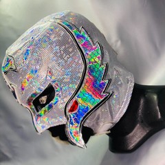 King Mysterio Semi professional Lucha Wrestling Mask Mascara luchador Silver