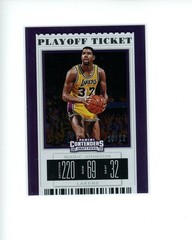2019-20 Panini Contenders Variation Playoff Ticket #40 Magic Johnson #d 10/18