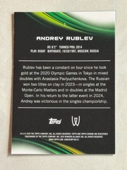 2025 Topps Chrome Tennis Green Refractor Andrey Rublev /99 #7