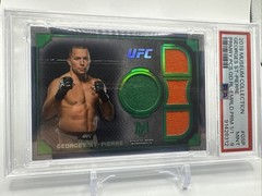 Georges St-Pierre 2019 Museum Collection Quad Relic 1/1 PSA-9 UFC-S-594