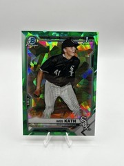 Wes Kath 2021 Bowman Sapphire Edition #BDC-43 Green REFRACTOR /50 White Sox