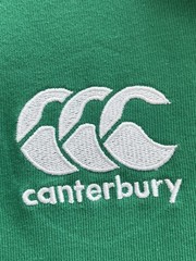 Canterbury Ireland 2014/15 Home Rugby Shirt Mens 2XL Green Short Sleeve IRFU