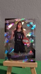 2025 Panini WNBA Prizm Kaitlyn Chen RC Silver Cracked Ice Prizm #143 Grade-Ready