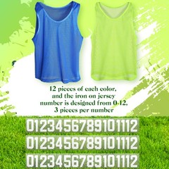 24 Pieces Nylon Scrimmage Team Pinnies Practice Jerseys Training Sports Vests…