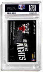 2019 Panini Noir Reigning Nights Signatures Jalen Rose /99 PSA Auto Grade 10