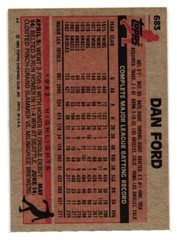 1983 Topps – #683 Dan Ford